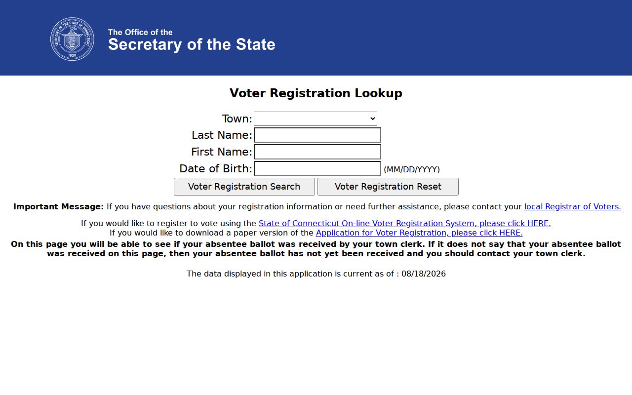 Greenwich residents directory: Connecticut MyVote lookup