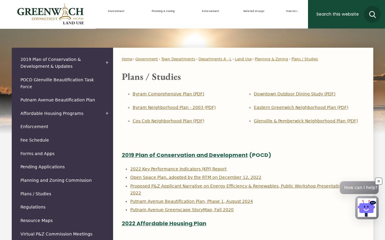Greenwich neighbors neighborhood plans and studies