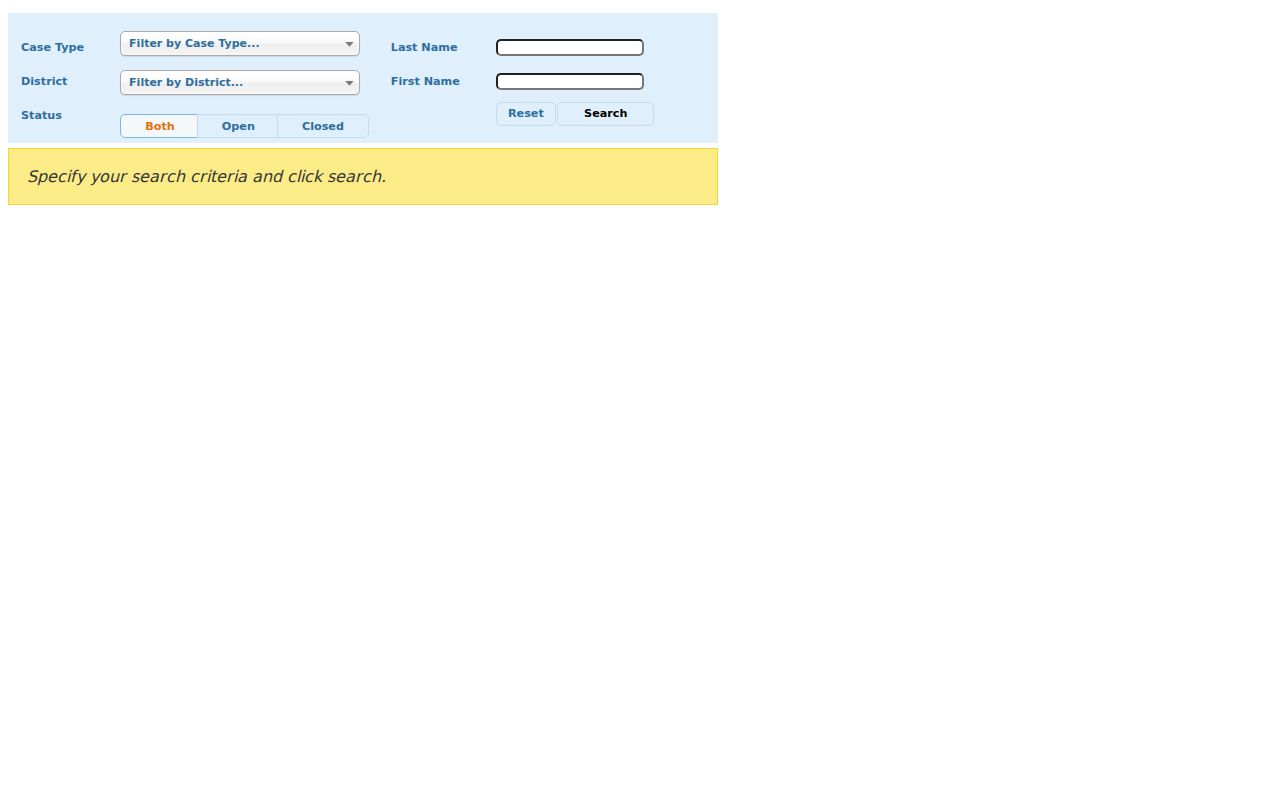 Greenwich resident lookup Probate District 54 case search